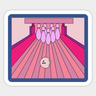 Destroy Pin Bowling Skittles Ball Sticker